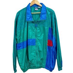 Vintage 80s Pro Spirit Windbreaker Jacket Parachute Bomber Jacket Full Zip NWT